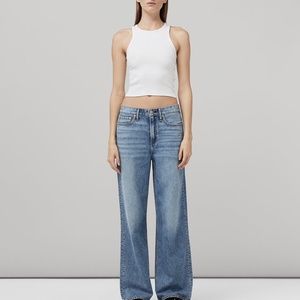 Rag & Bone Featherweight Logan Wide Leg Denim Jeans